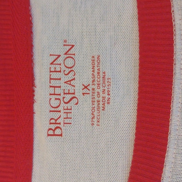 FLASH SALE 🎄🎄 +SZ NWT 2PC. Christmas PJ'S SZ 1X By Brighten The Season - Picture 7 of 11